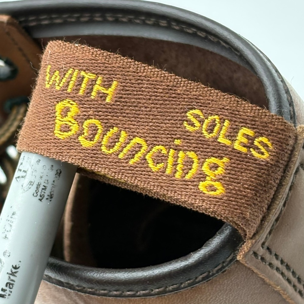 Dr Martens 1460 Crazy Horse Boots Mens 12 Brown Doc Leather MIE England VINTAGE - Picture 10 of 12